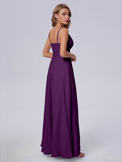 Laila Affordable Spaghetti Straps Chiffon Bridesmaid Dresses