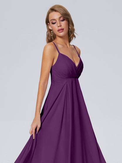 Laila Affordable Spaghetti Straps Chiffon Bridesmaid Dresses