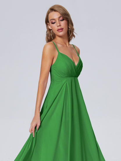 Laila Affordable Spaghetti Straps Chiffon Bridesmaid Dresses