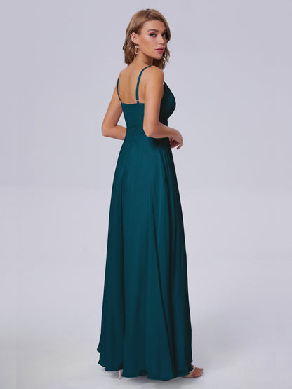 Laila Affordable Spaghetti Straps Chiffon Bridesmaid Dresses