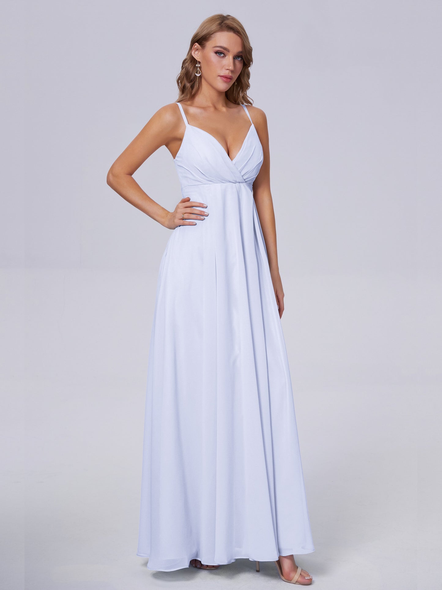 Laila Affordable Spaghetti Straps Chiffon Bridesmaid Dresses