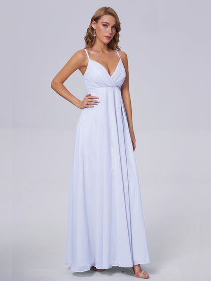 Laila Affordable Spaghetti Straps Chiffon Bridesmaid Dresses