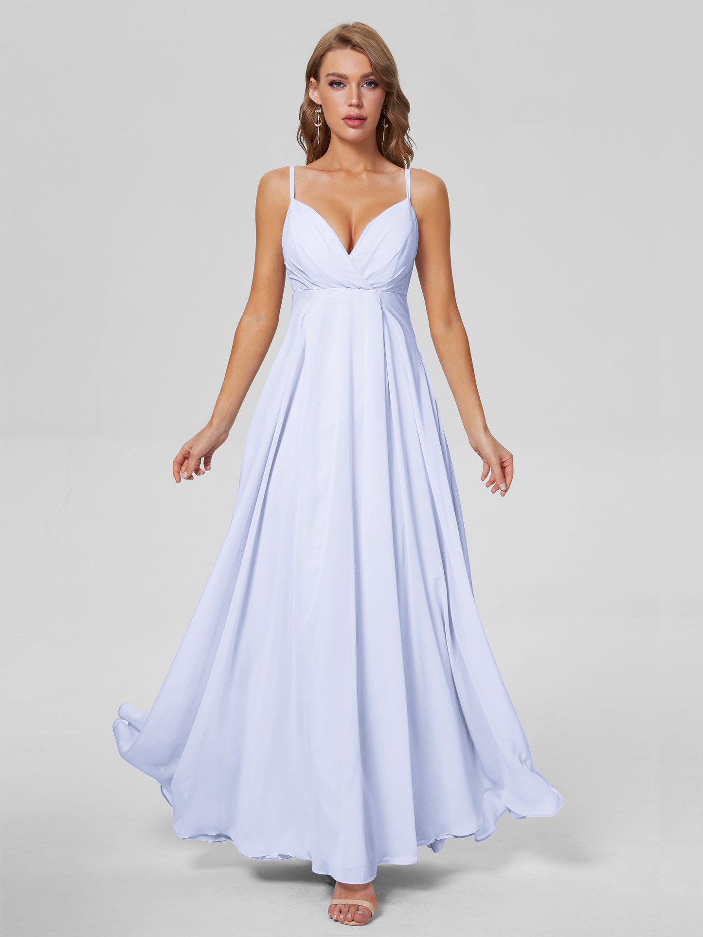 Laila Affordable Spaghetti Straps Chiffon Bridesmaid Dresses