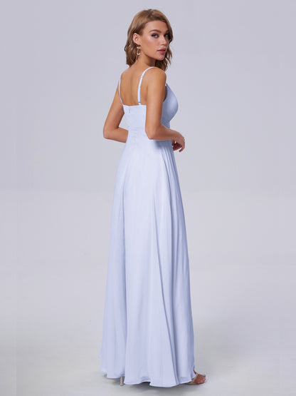 Laila Affordable Spaghetti Straps Chiffon Bridesmaid Dresses