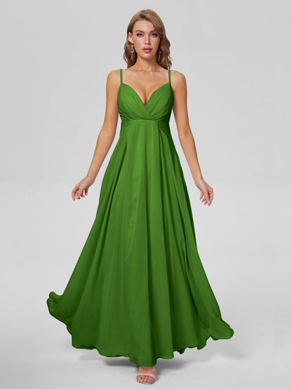 Laila Affordable Spaghetti Straps Chiffon Bridesmaid Dresses