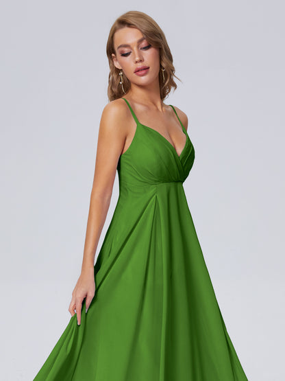 Laila Affordable Spaghetti Straps Chiffon Bridesmaid Dresses