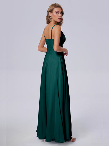 Laila Affordable Spaghetti Straps Chiffon Bridesmaid Dresses