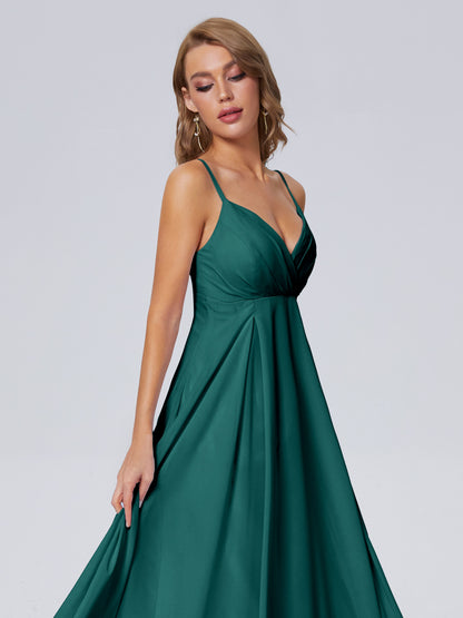 Laila Affordable Spaghetti Straps Chiffon Bridesmaid Dresses