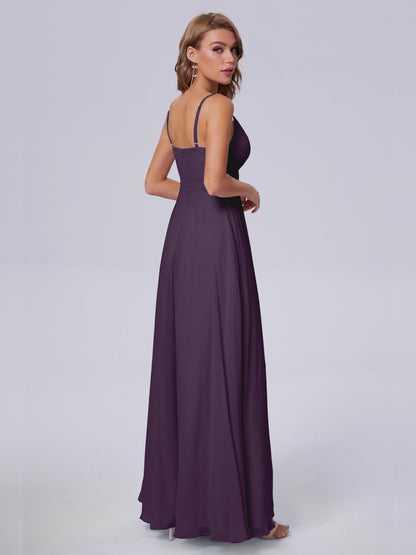 Laila Affordable Spaghetti Straps Chiffon Bridesmaid Dresses