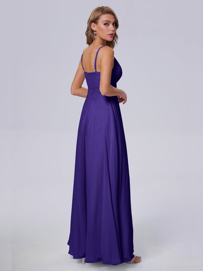 Laila Affordable Spaghetti Straps Chiffon Bridesmaid Dresses