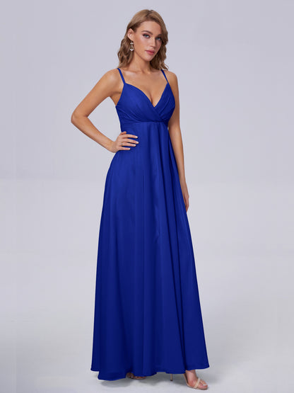 Laila Affordable Spaghetti Straps Chiffon Bridesmaid Dresses