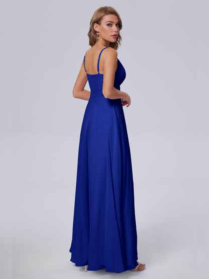 Laila Affordable Spaghetti Straps Chiffon Bridesmaid Dresses