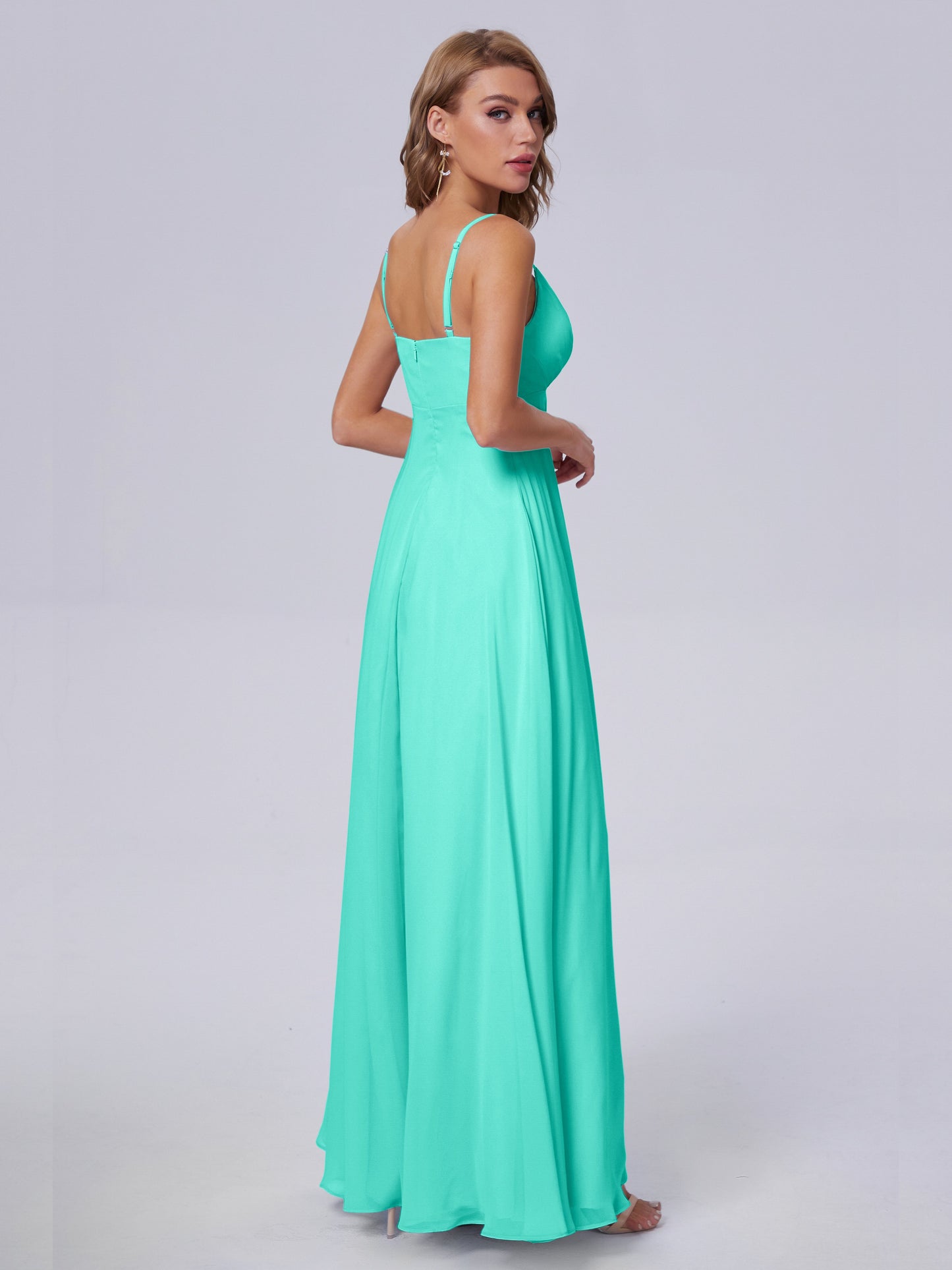 Laila Affordable Spaghetti Straps Chiffon Bridesmaid Dresses