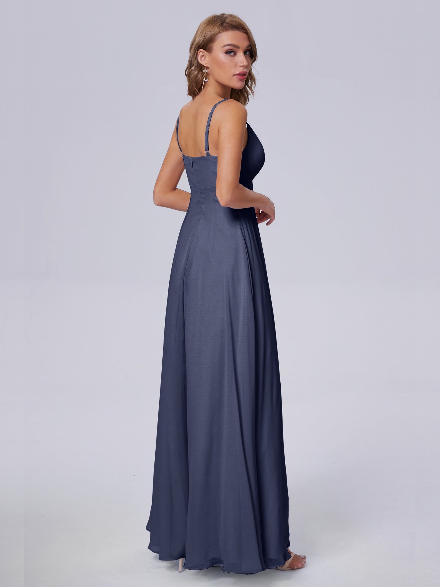 Laila Affordable Spaghetti Straps Chiffon Bridesmaid Dresses
