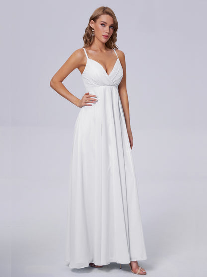 Laila Affordable Spaghetti Straps Chiffon Bridesmaid Dresses