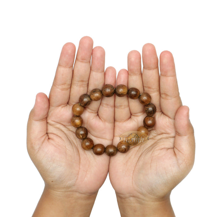 Large Exotic Oud Aloeswood Gaharu 12 mm Bead Bracelet