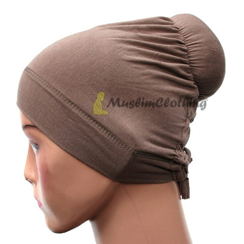 Light Gray One-Sized Soft Polyester Hair Bun Underscarf