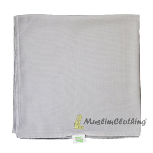 Light Gray Square Chiffon Scarf Hijab Kimar Hijabi From Turkey