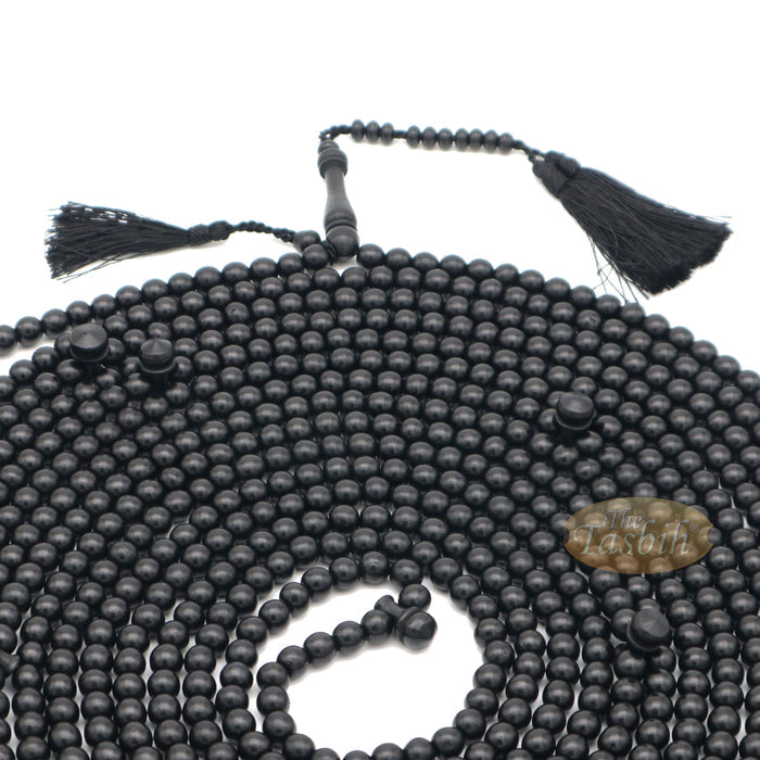 Limited Edition 1000-Bead Exotic Black Citrus Wood Tasbih Prayer Beads