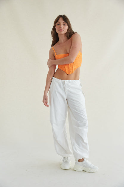 Shi Drawstring Parachute Pants
