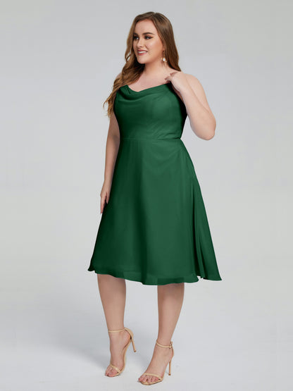 Mckenzie Spaghetti Straps Plus Size Short Bridesmaid Dresses