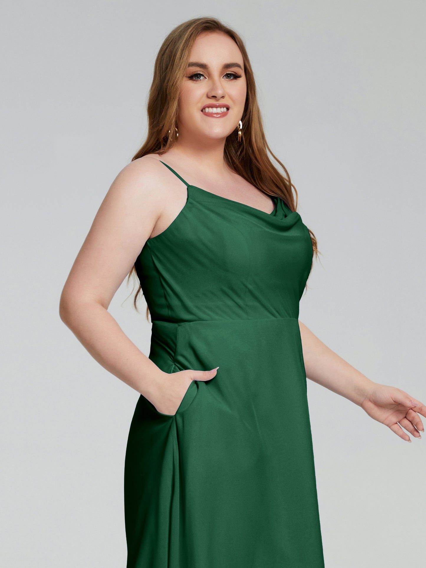 Mckenzie Spaghetti Straps Plus Size Short Bridesmaid Dresses