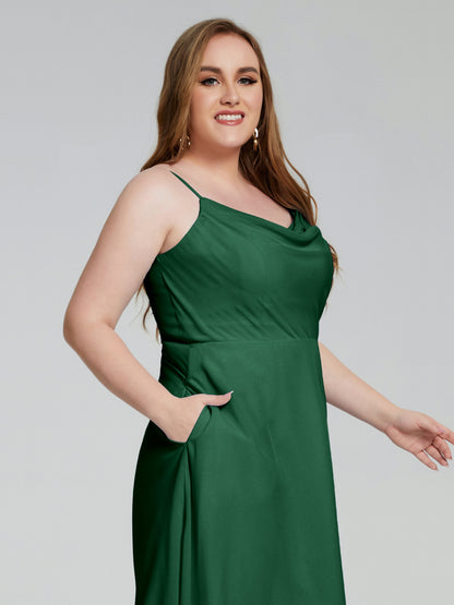 Mckenzie Spaghetti Straps Plus Size Short Bridesmaid Dresses