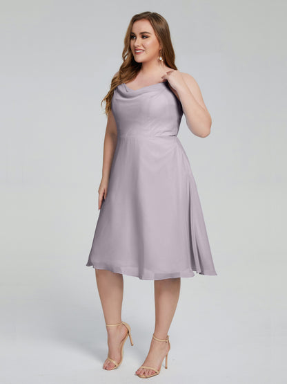 Mckenzie Spaghetti Straps Plus Size Short Bridesmaid Dresses
