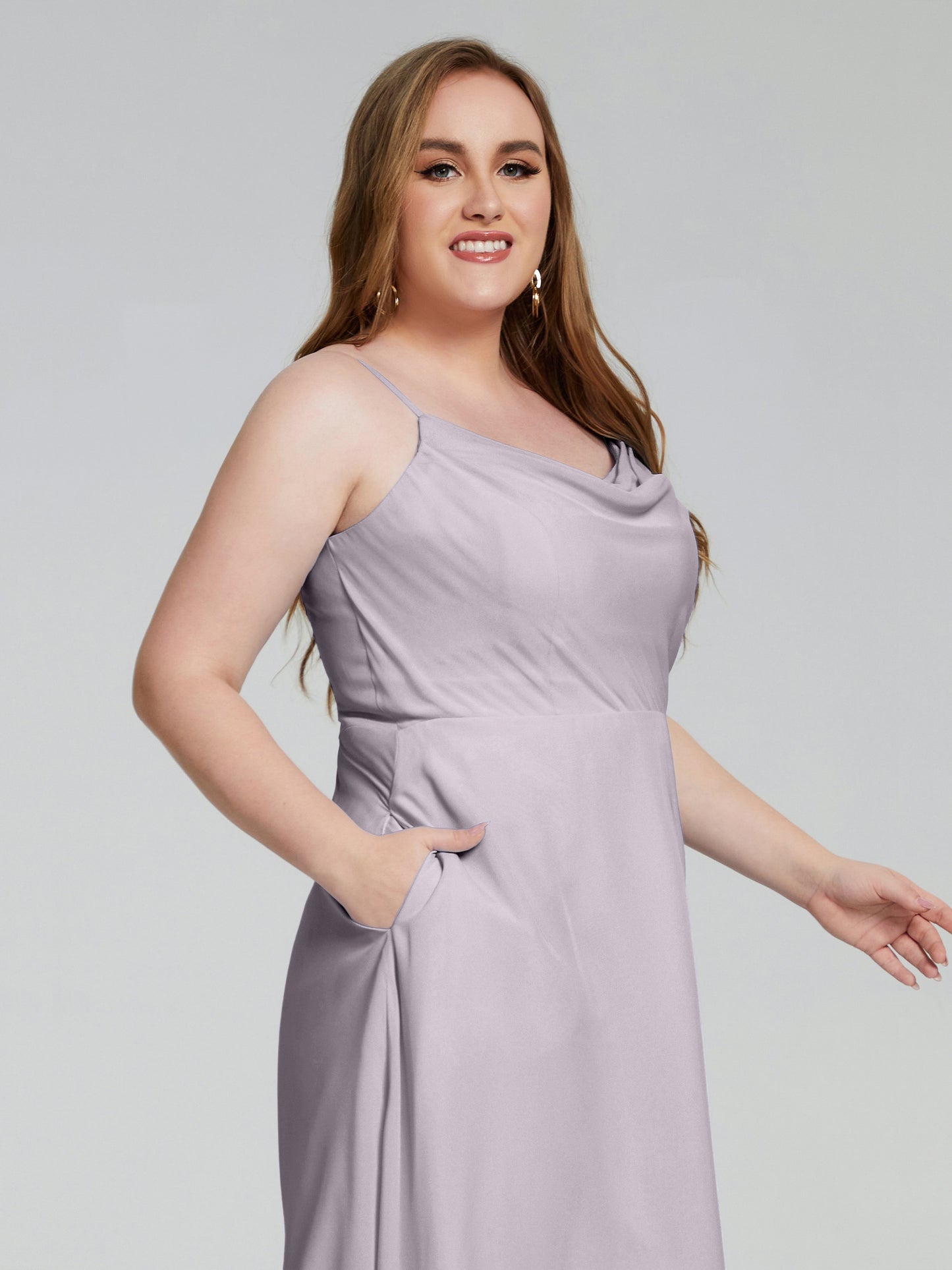 Mckenzie Spaghetti Straps Plus Size Short Bridesmaid Dresses