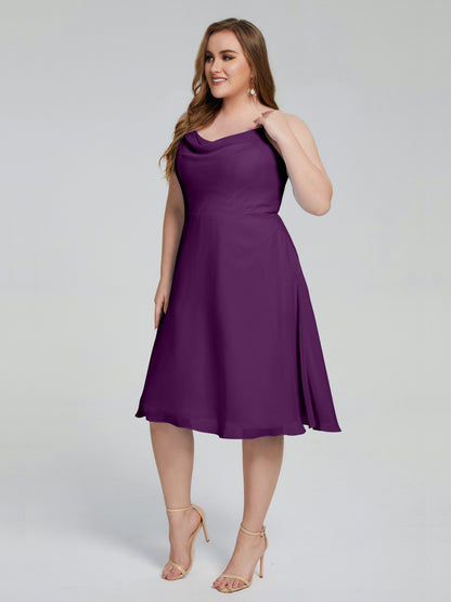 Mckenzie Spaghetti Straps Plus Size Short Bridesmaid Dresses