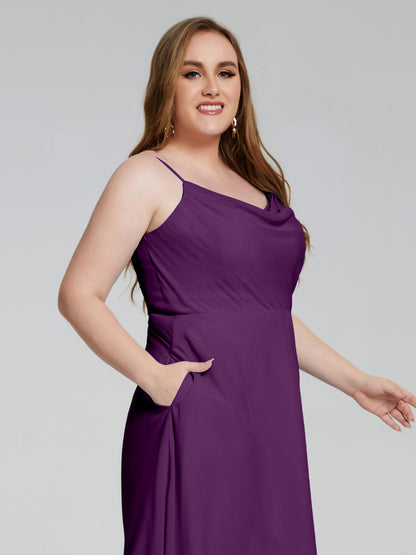 Mckenzie Spaghetti Straps Plus Size Short Bridesmaid Dresses