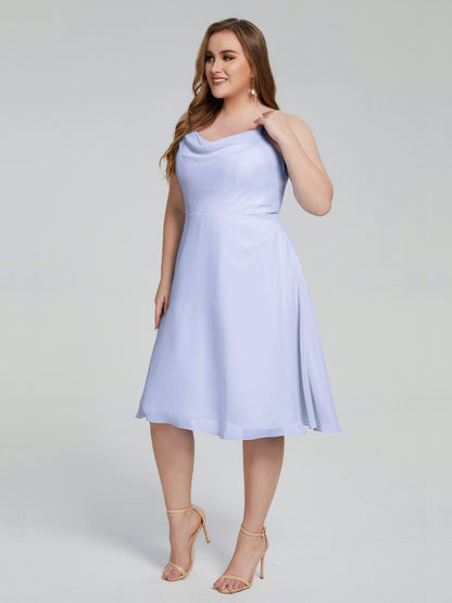 Mckenzie Spaghetti Straps Plus Size Short Bridesmaid Dresses