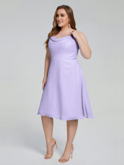 Mckenzie Spaghetti Straps Plus Size Short Bridesmaid Dresses