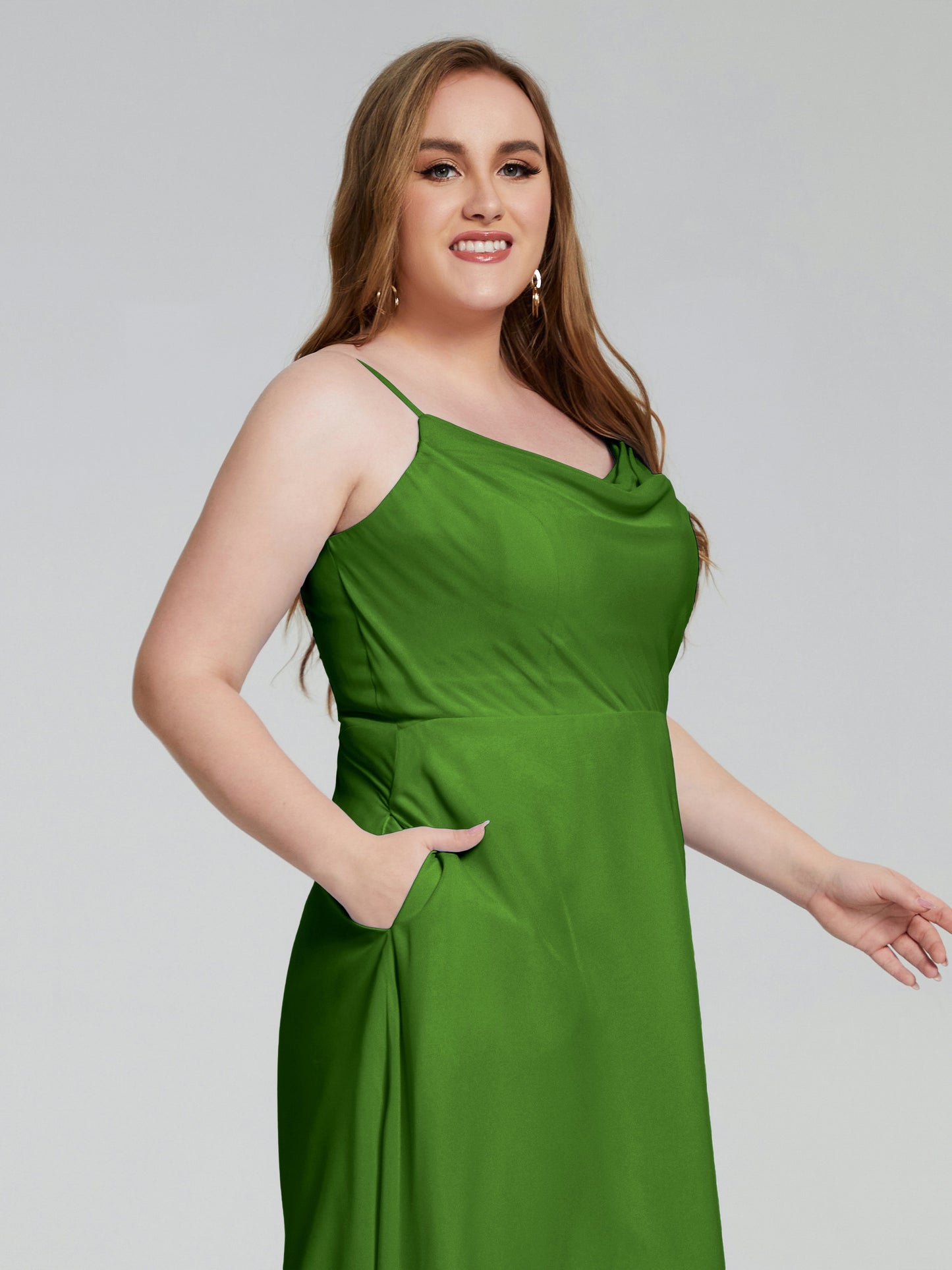 Mckenzie Spaghetti Straps Plus Size Short Bridesmaid Dresses