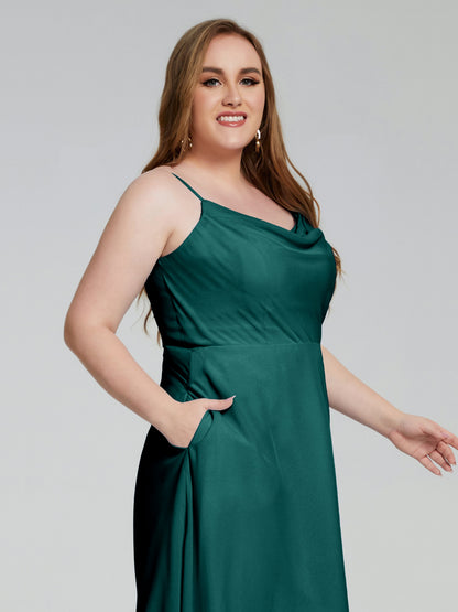 Mckenzie Spaghetti Straps Plus Size Short Bridesmaid Dresses