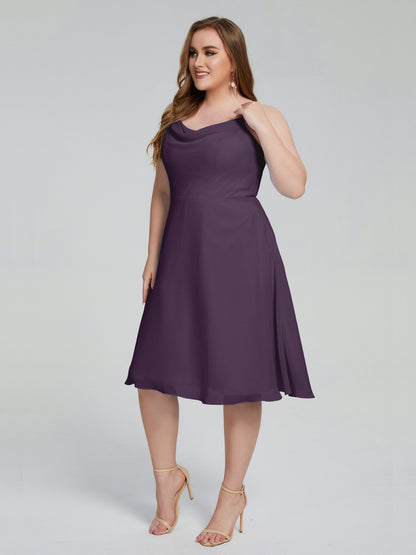 Mckenzie Spaghetti Straps Plus Size Short Bridesmaid Dresses