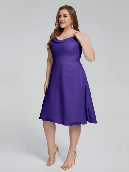 Mckenzie Spaghetti Straps Plus Size Short Bridesmaid Dresses