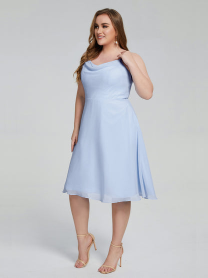 Mckenzie Spaghetti Straps Plus Size Short Bridesmaid Dresses
