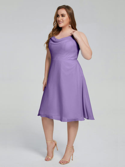 Mckenzie Spaghetti Straps Plus Size Short Bridesmaid Dresses