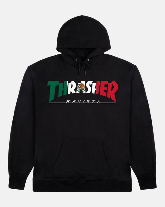 MEXICO REVISTA - HOODIE - BLACK - Four Street