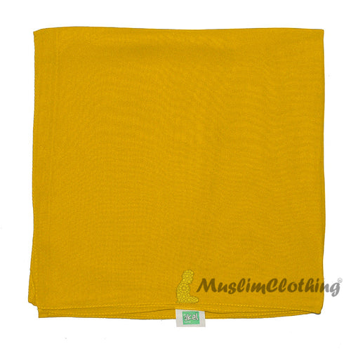 Mustard Square Chiffon Scarf Hijab Kimar Hijabi From Turkey