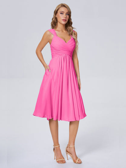 Mya Best Short Bridesmaid Dresses With Bowknot