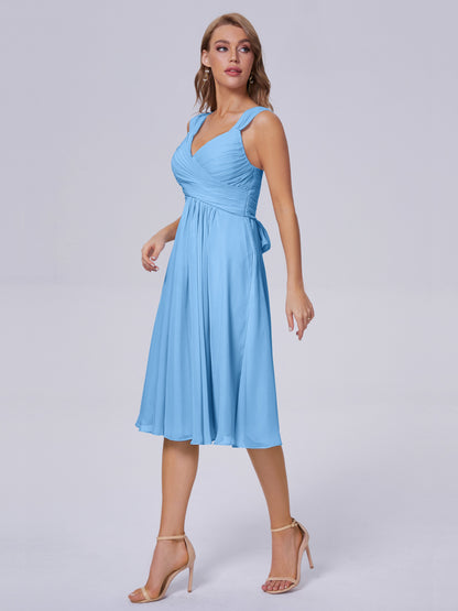 Mya Best Short Bridesmaid Dresses With Bowknot