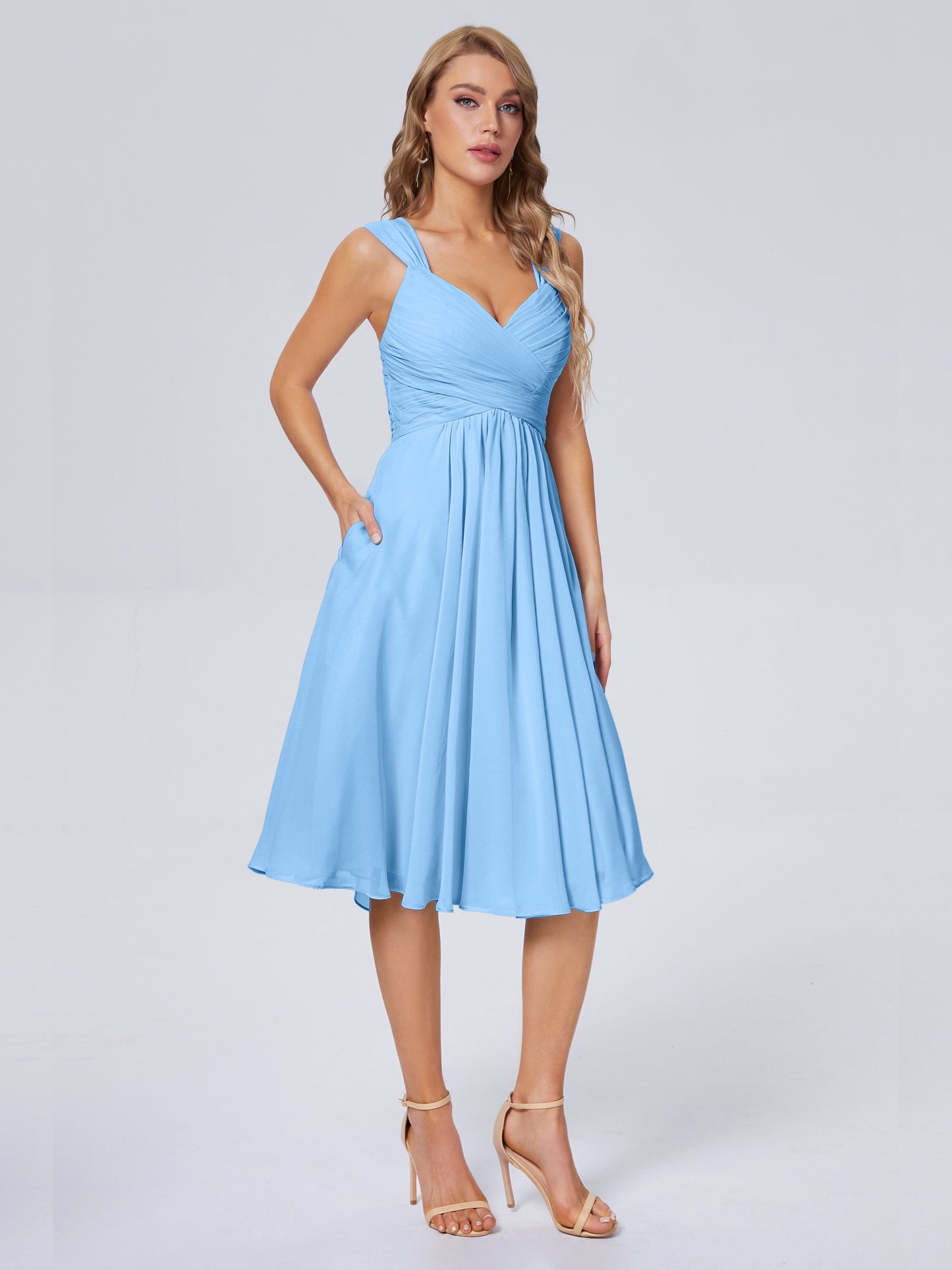 Mya Best Short Bridesmaid Dresses With Bowknot