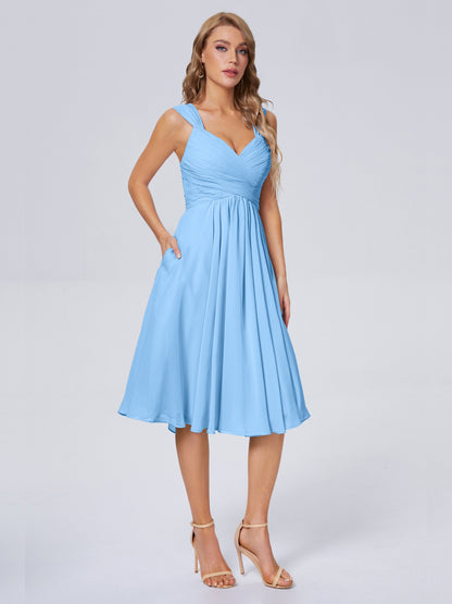 Mya Best Short Bridesmaid Dresses With Bowknot