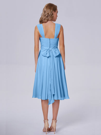 Mya Best Short Bridesmaid Dresses With Bowknot