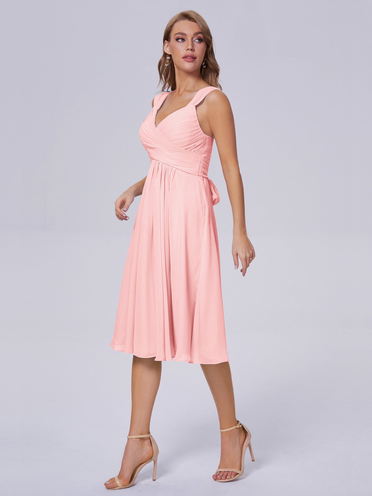 Mya Best Short Bridesmaid Dresses With Bowknot