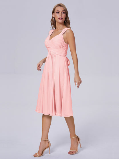 Mya Best Short Bridesmaid Dresses With Bowknot