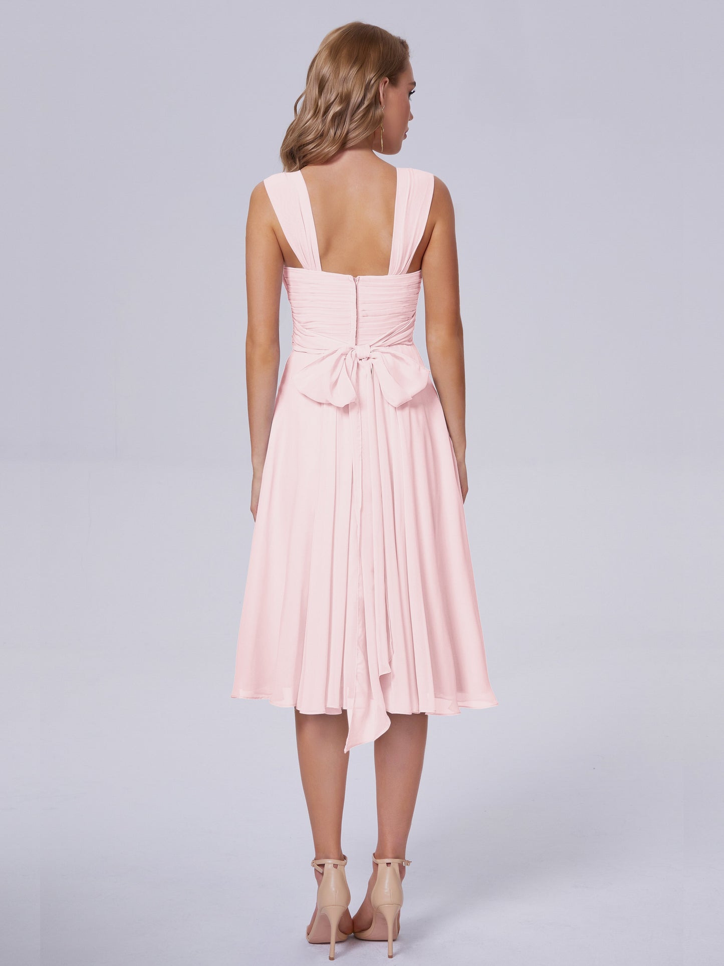 Mya Best Short Bridesmaid Dresses With Bowknot