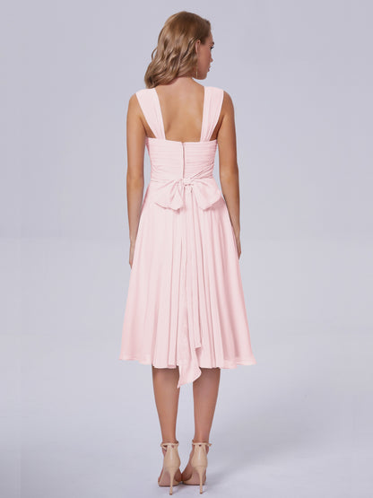 Mya Best Short Bridesmaid Dresses With Bowknot